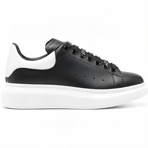 Oversized Court Sneaker Schwarz-Weiß