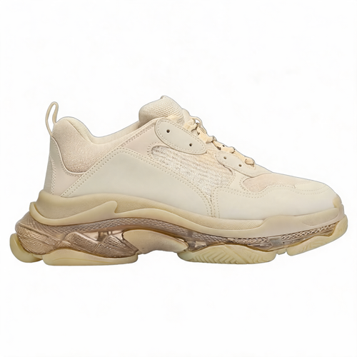Klobige Dad Sneaker Beige-Creme