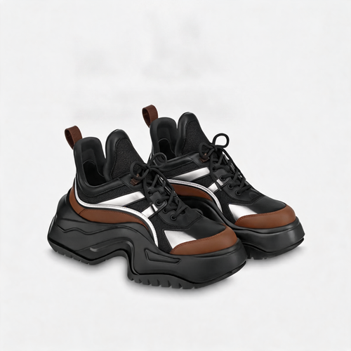 Wavy-Sole-Runner-Sneaker Schwarz