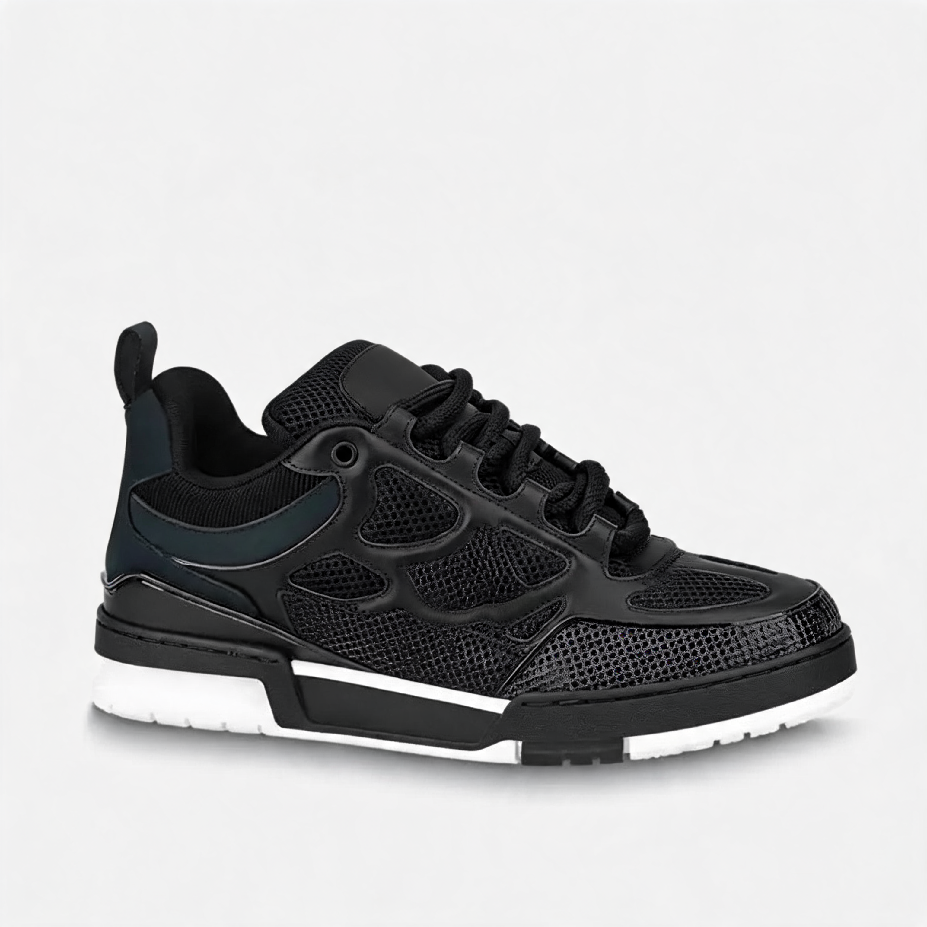 Maxi High-Top Sneaker Black White