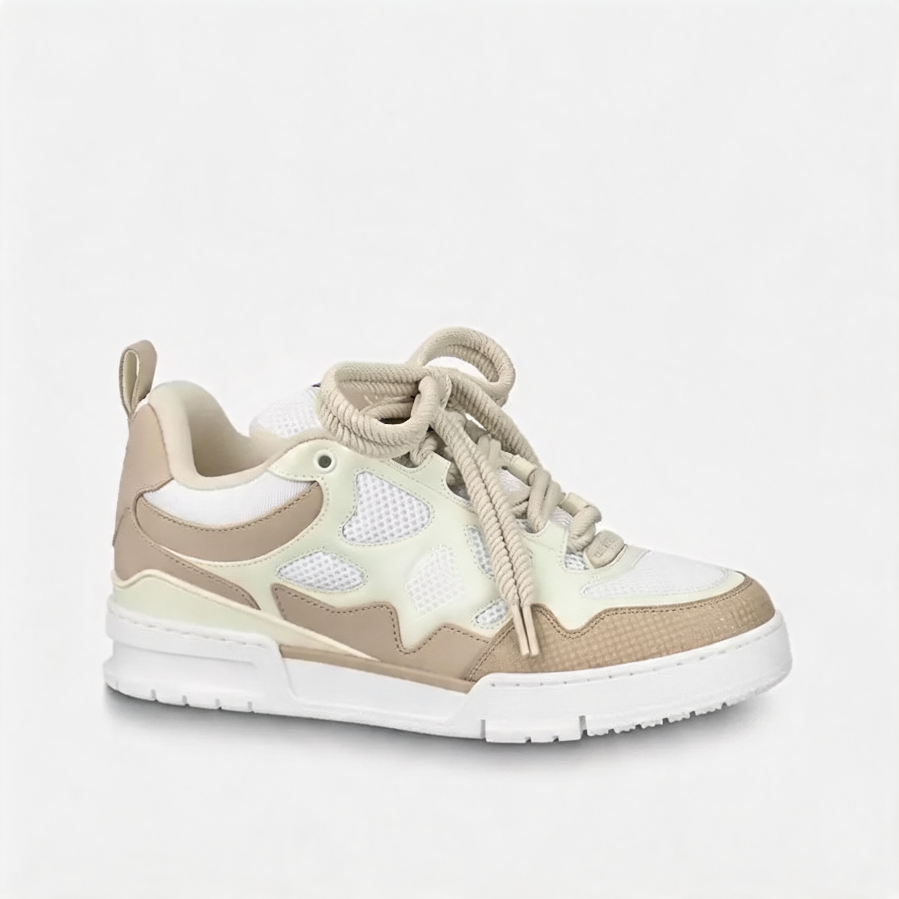 Maxi High-Top Sneaker Beige White