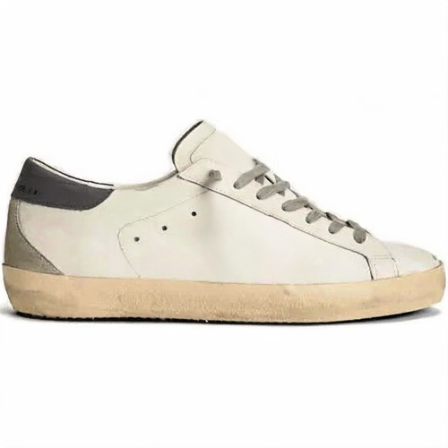 Retro Court Sneaker Weiß Silber